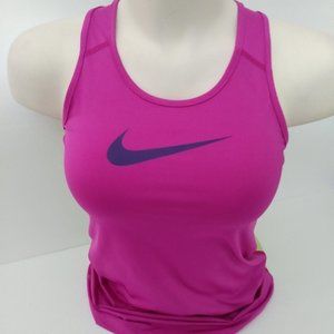 Nike Pro Tank Top Blueberry Green Neon Medium